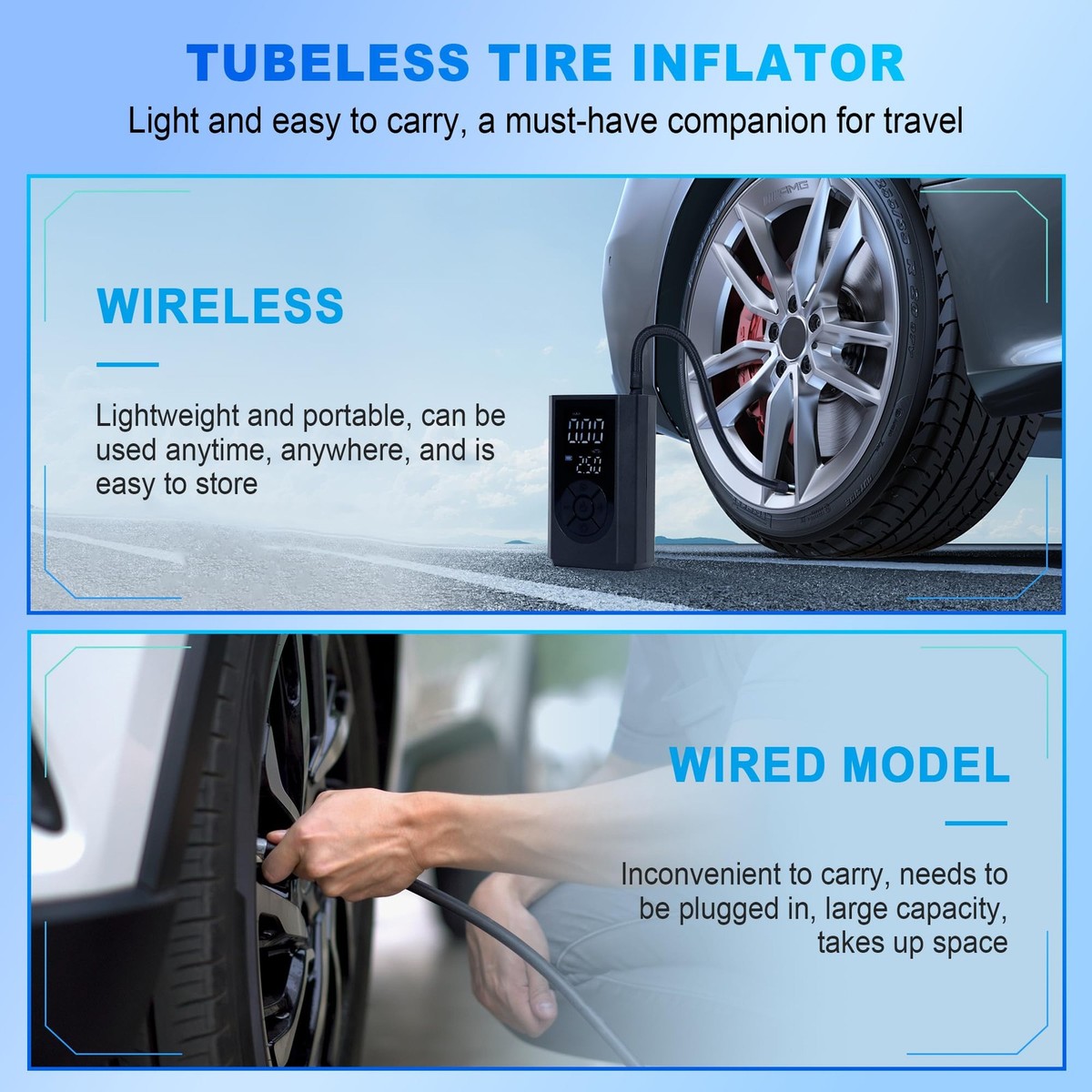 An application scenario or product detail of car battery charger tire inflator - Image 9