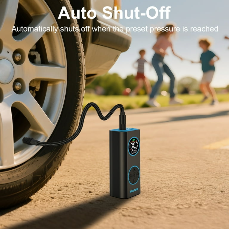 An application scenario or product detail of car tire air pump nearby - Image 2