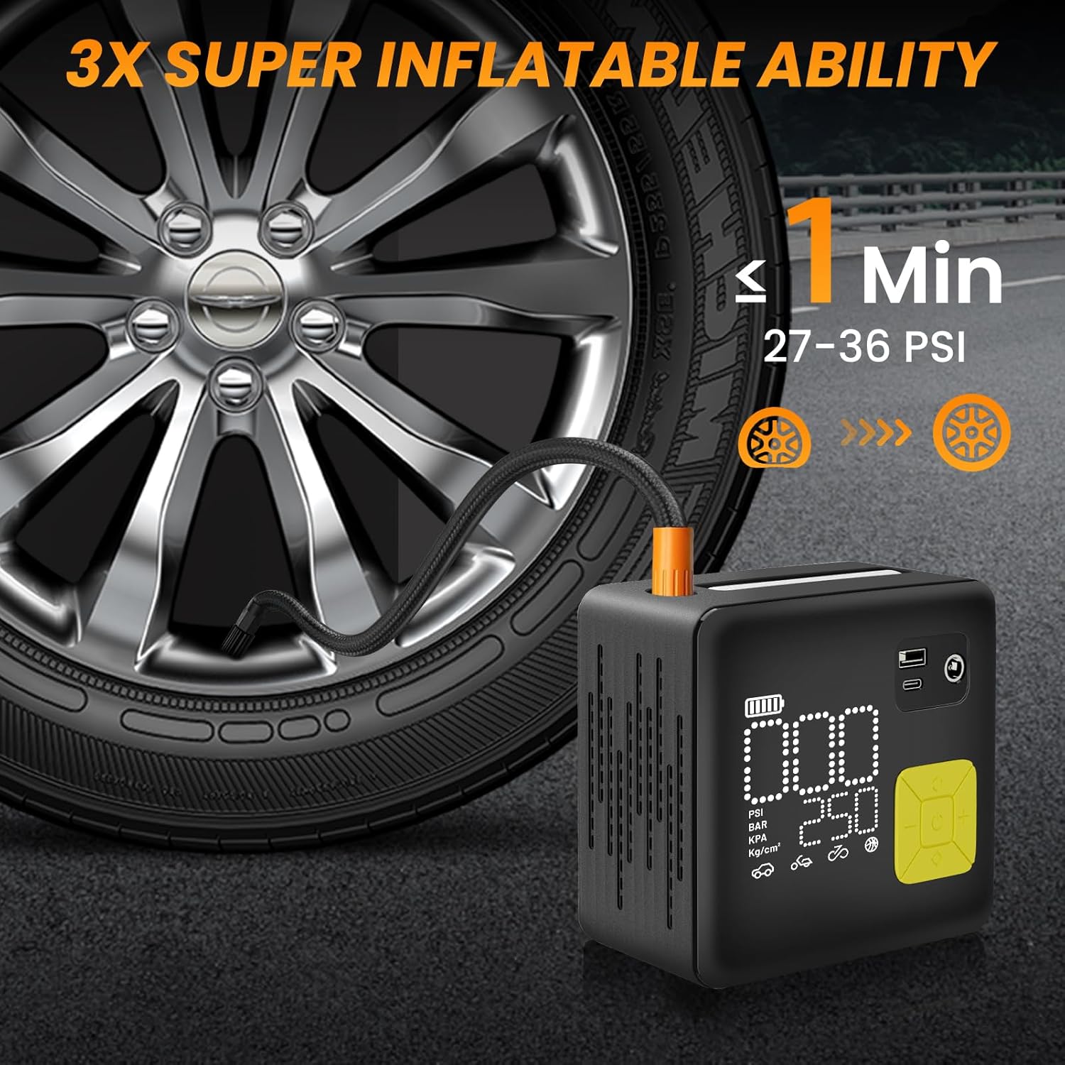 An application scenario or product detail of car tire pump autozone - Image 20