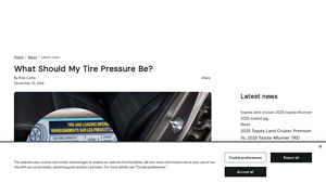 Cars.com - Recommended Tire Pressures