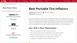 AstroAI - Tire Inflator Portable Air Compressor