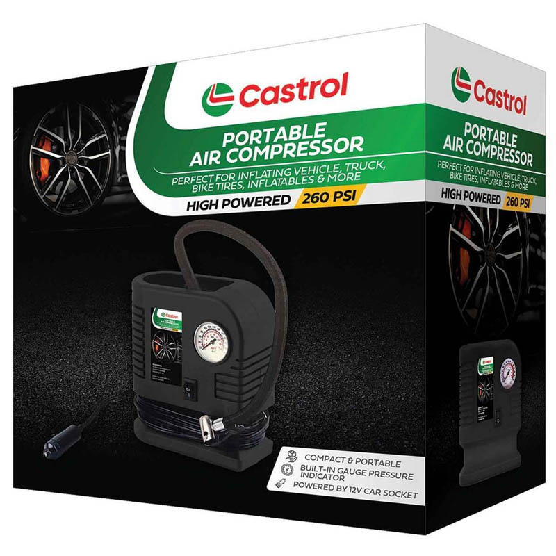 An application scenario or product detail of castrol portable air compressor and power bank - Image 4