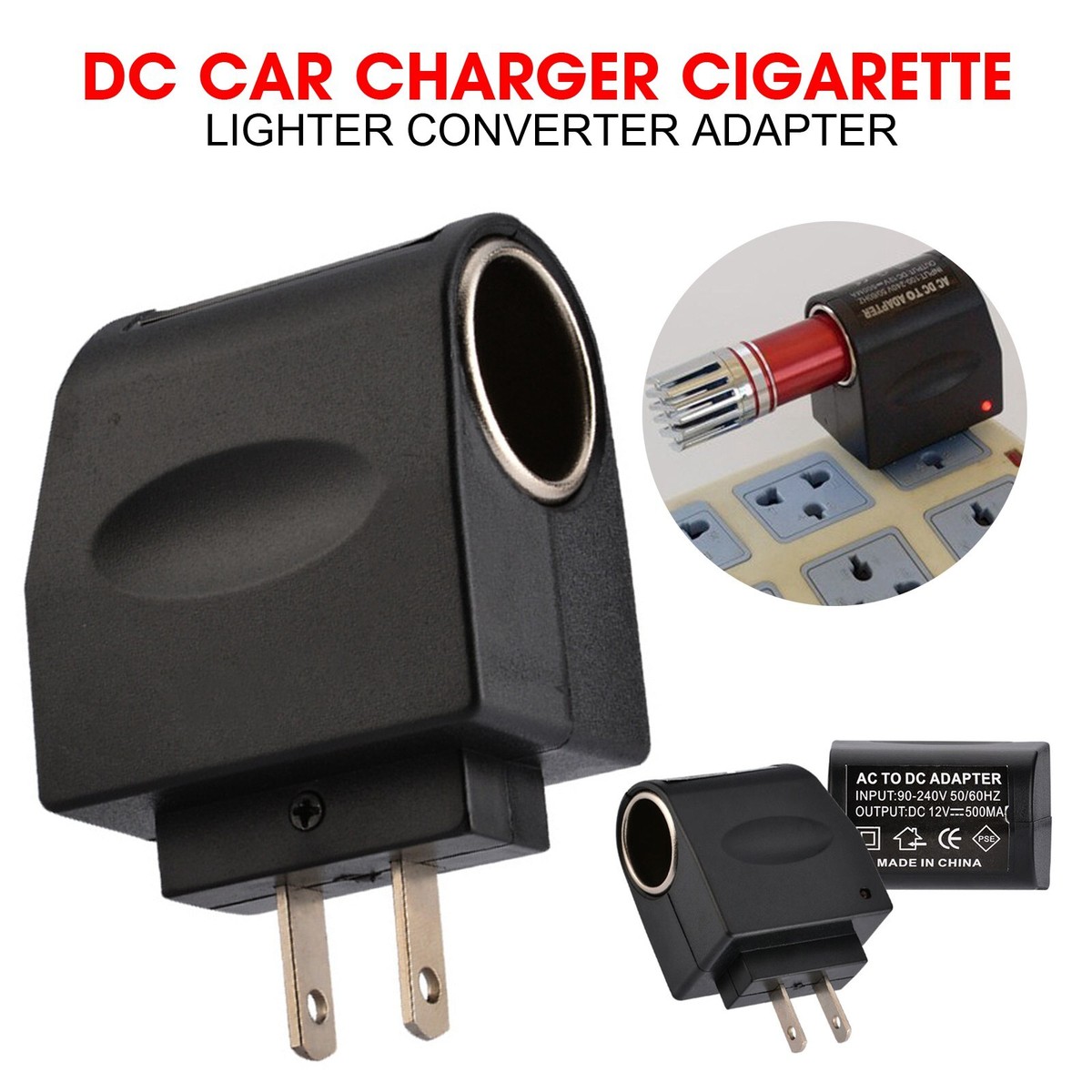 An application scenario or product detail of cigarette lighter adapter to wall plug near me - Image 13