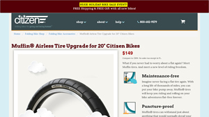 Citizen Bike - Muffin® Airless Tire Upgrade