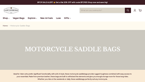 Classy Leather Bags - Grayson Motorbike Side Pouch