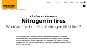 Continental - Nitrogen Tire Inflation