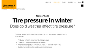 Continental - Tire Pressure Insights