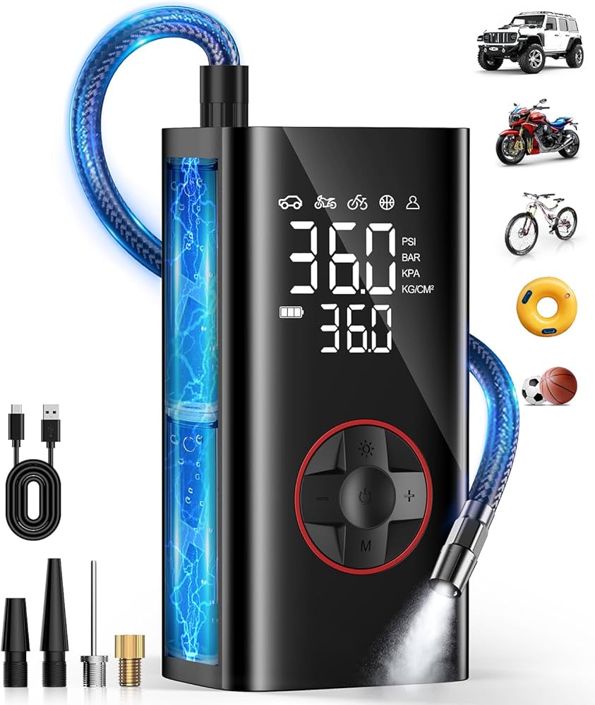 An application scenario or product detail of cordless air pump for car tires - Image 7