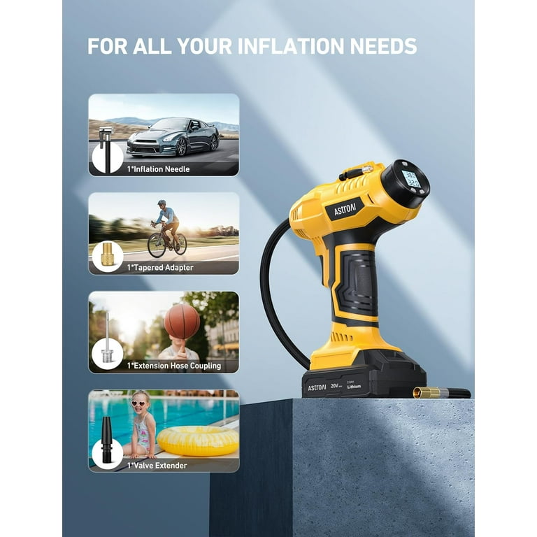 An application scenario or product detail of cordless tire inflator with battery and charger - Image 12