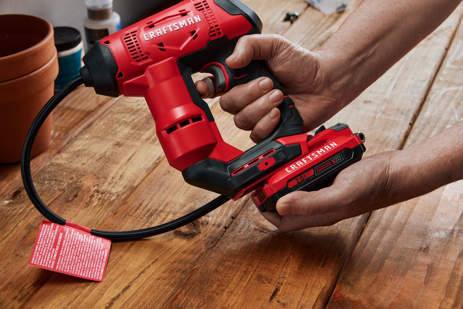 An application scenario or product detail of craftsman cordless tire inflator - Image 7