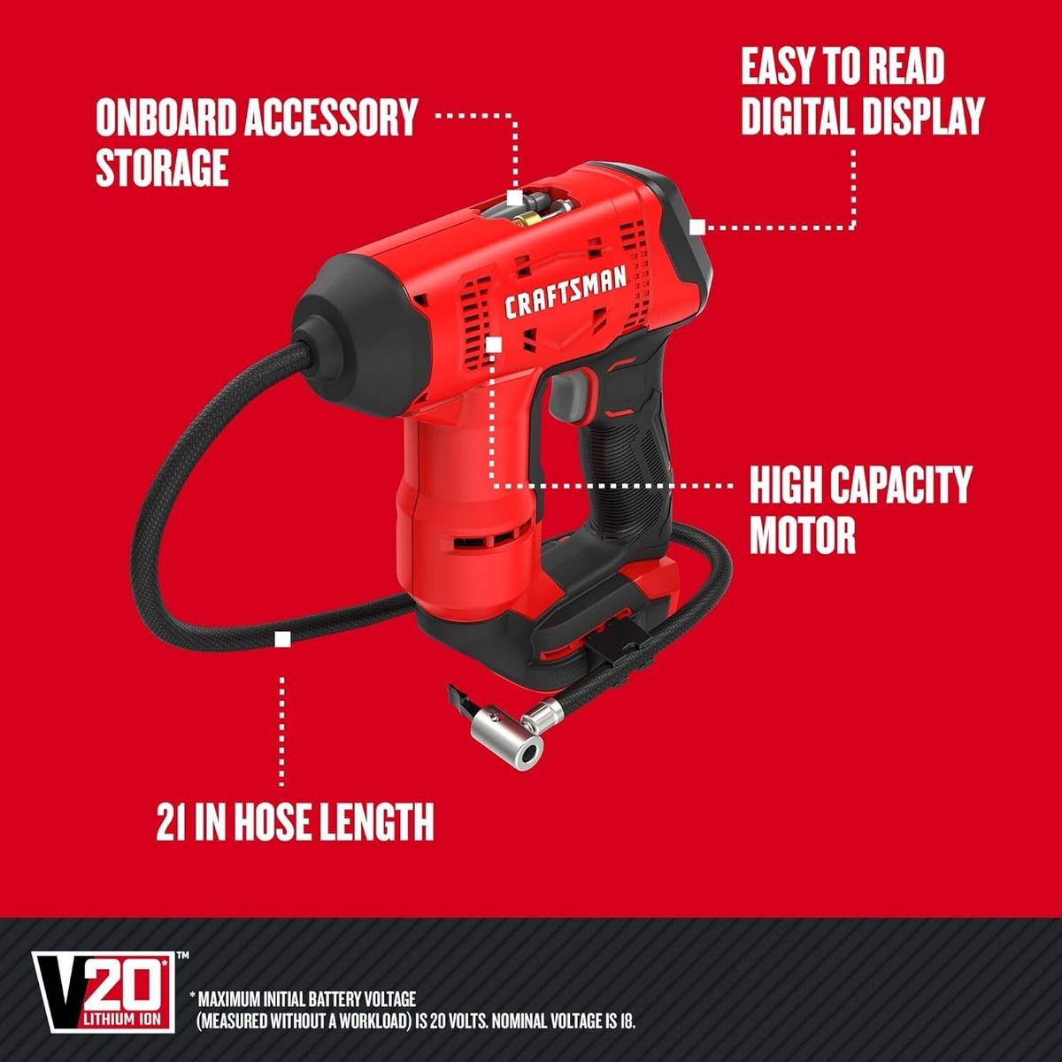 An application scenario or product detail of craftsman cordless tire inflator - Image 16