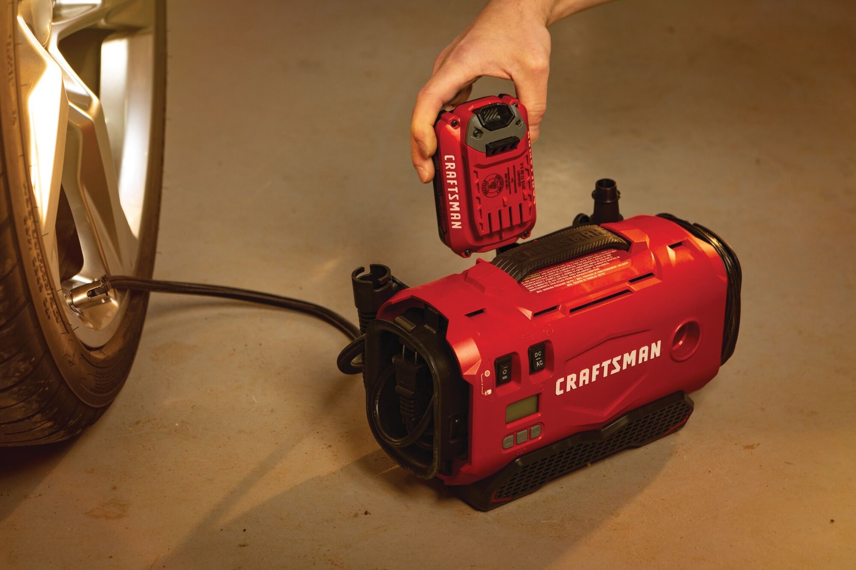 An application scenario or product detail of craftsman portable tire inflator - Image 16