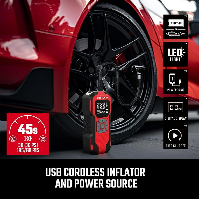 An application scenario or product detail of craftsman portable tire inflator - Image 23