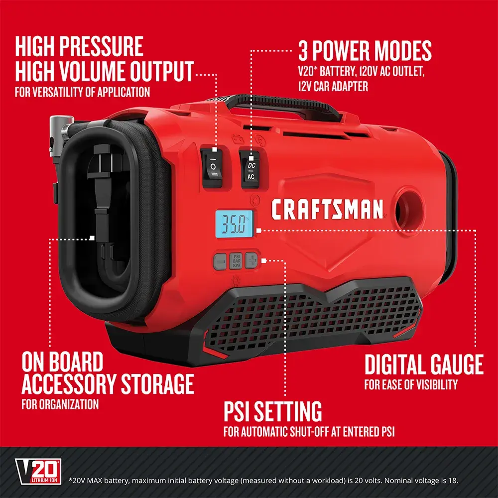 An application scenario or product detail of craftsman tire inflator cordless - Image 8