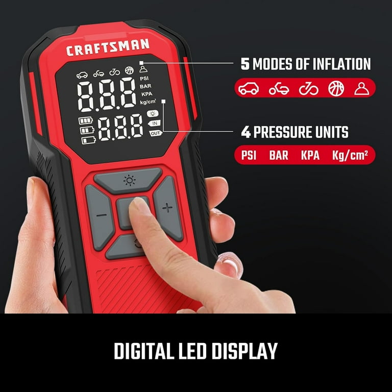 An application scenario or product detail of craftsman tire inflator portable air compressor - Image 8