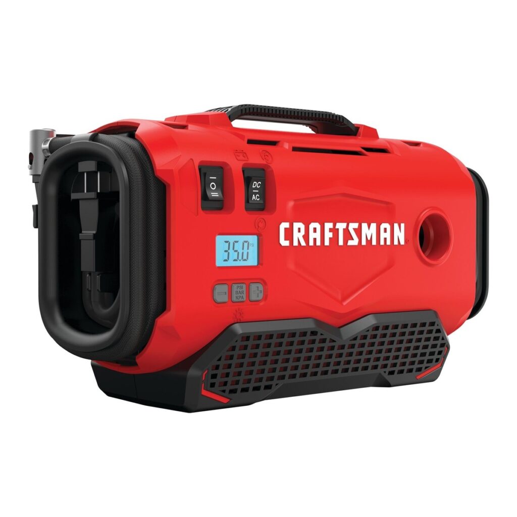Featured image for the craftsman tire inflator portable air compressor guide