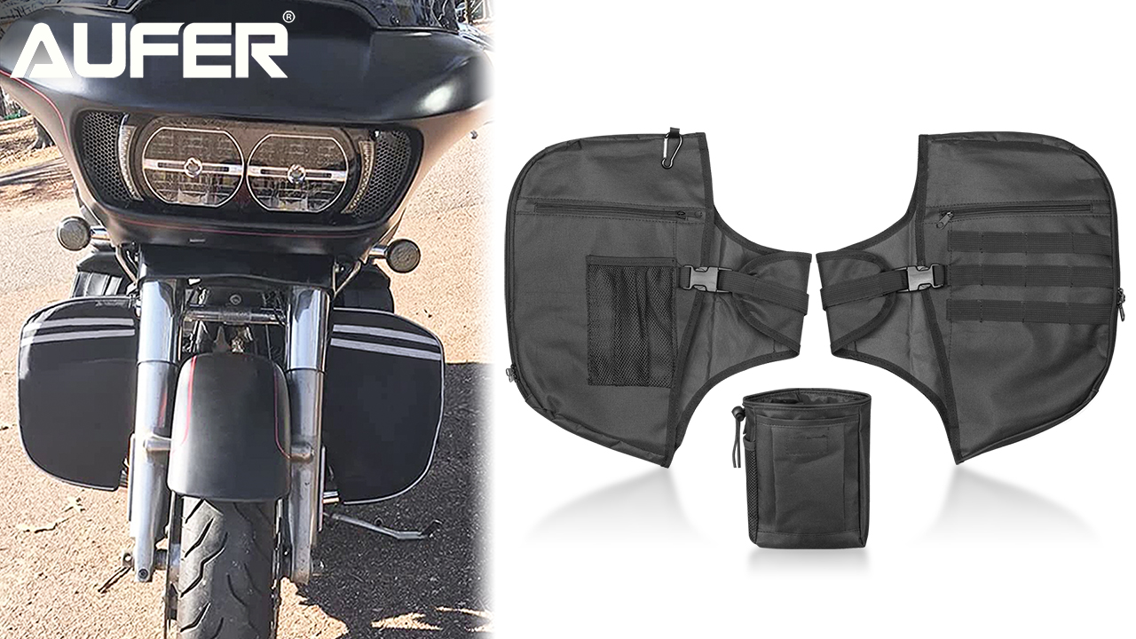 An application scenario or product detail of crash bar bags for harley davidson - Image 18