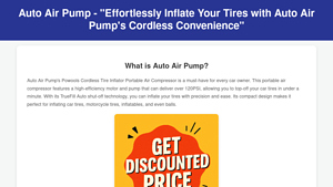 Auto Air Pump - Efficient Tire Inflation