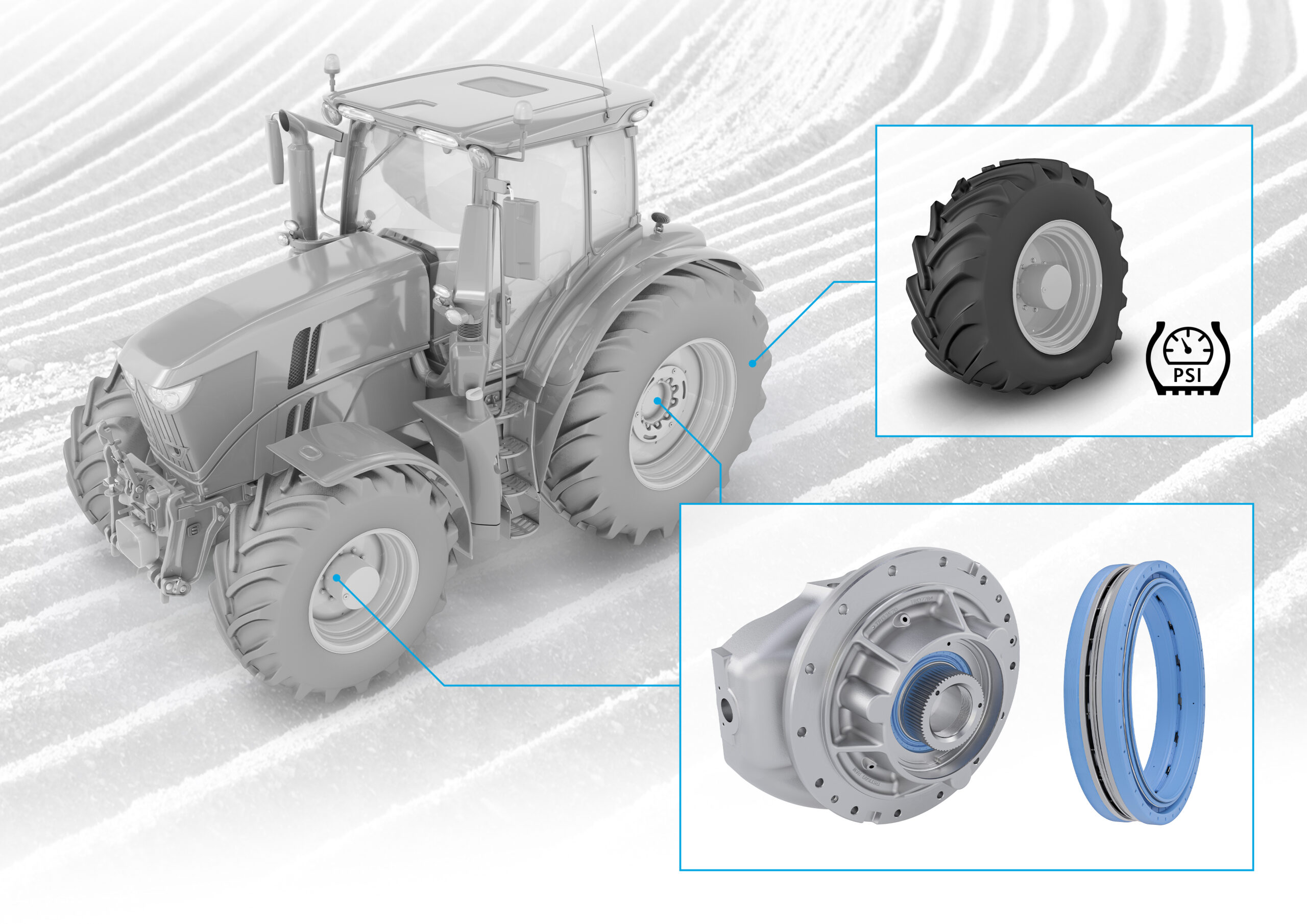 An application scenario or product detail of ctis central tire inflation system - Image 6
