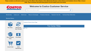 Costco - Tire Center Services