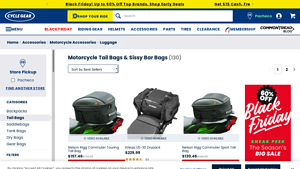 Cycle Gear - Motorcycle Tail Bags
