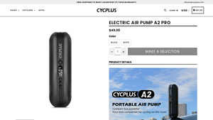 Cycplus - A2 Portable Air Pump
