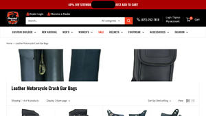 Daniel Smart - Leather Motorcycle Crash Bar Bags