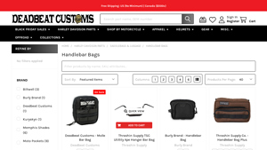 Deadbeat Customs - Harley Handlebar Bags