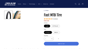 Delium - Fast MTB Tire