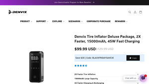 Denvix - Smart Tire Inflator Deluxe Package
