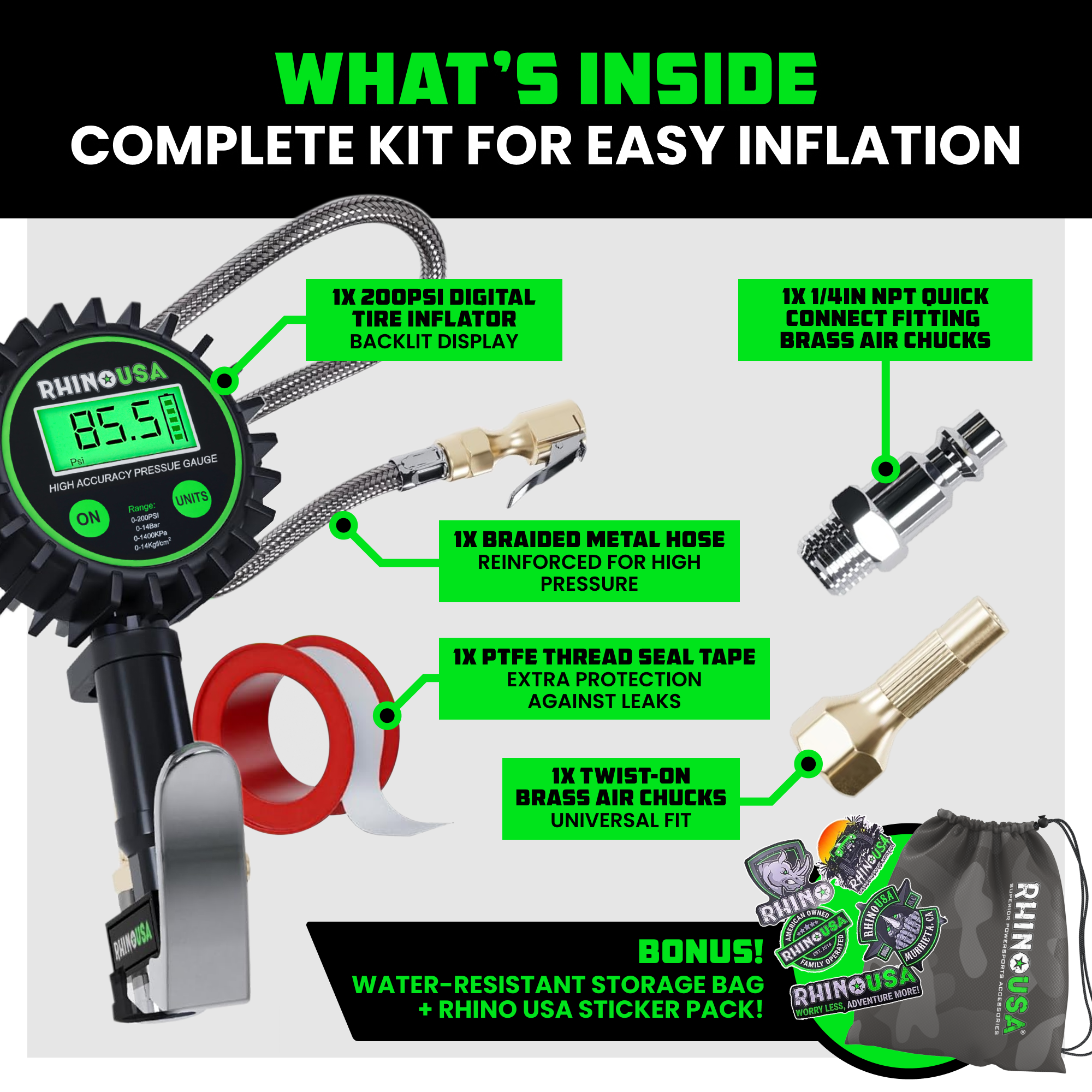 An application scenario or product detail of digital air pressure gauge inflator - Image 16