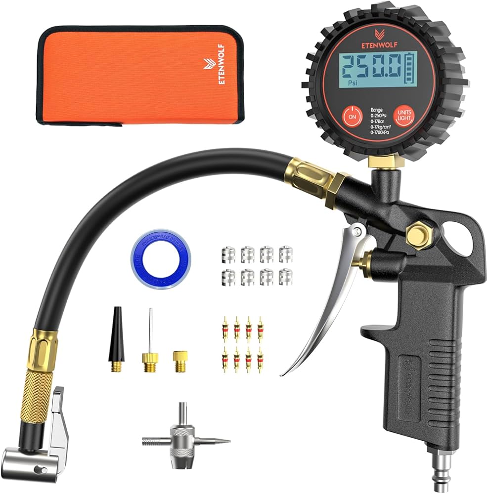 Featured image for the digital tire pressure gauge with inflator guide