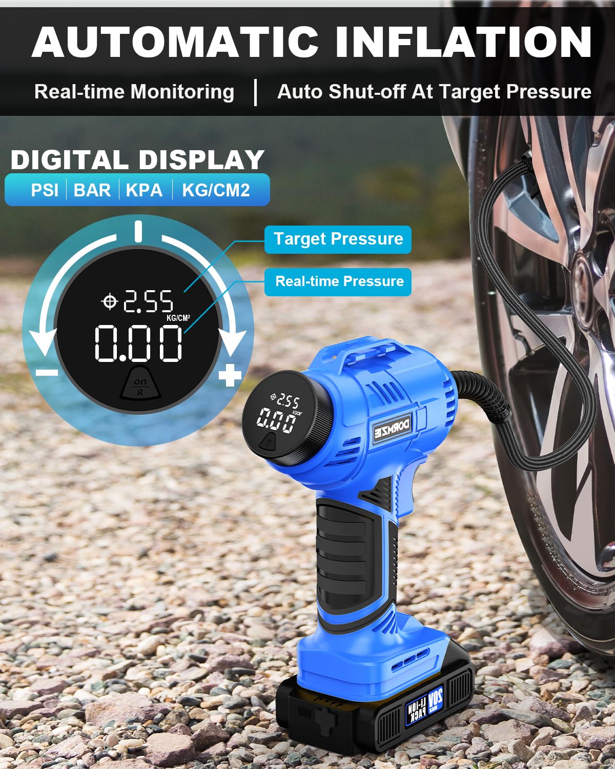 An application scenario or product detail of dormzie tire inflator - Image 1