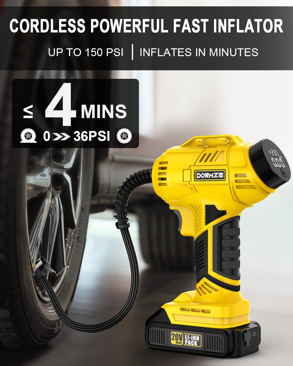 An application scenario or product detail of dormzie tire inflator - Image 12