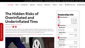 East Coast Toyota - Tire Safety Essentials