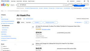 Air Hawk Pro - Automatic Cordless Tire Inflator