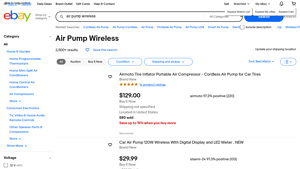 Wireless Air Pumps - Key Product Details