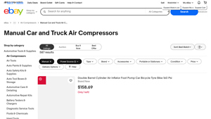 eBay - Manual Car and Truck Air Compressors