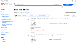 Halo - Tire Inflator Listings