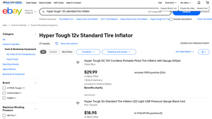 Hyper Tough - 12V Tire Inflator