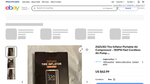 ZGZUXO - Tire Inflator Portable Air Compressor