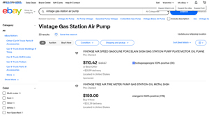 Vintage Gas Station Air Pump - Unique Collectibles