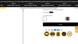 Fanttik - Quick-Connect Air Pump Hose Adapter