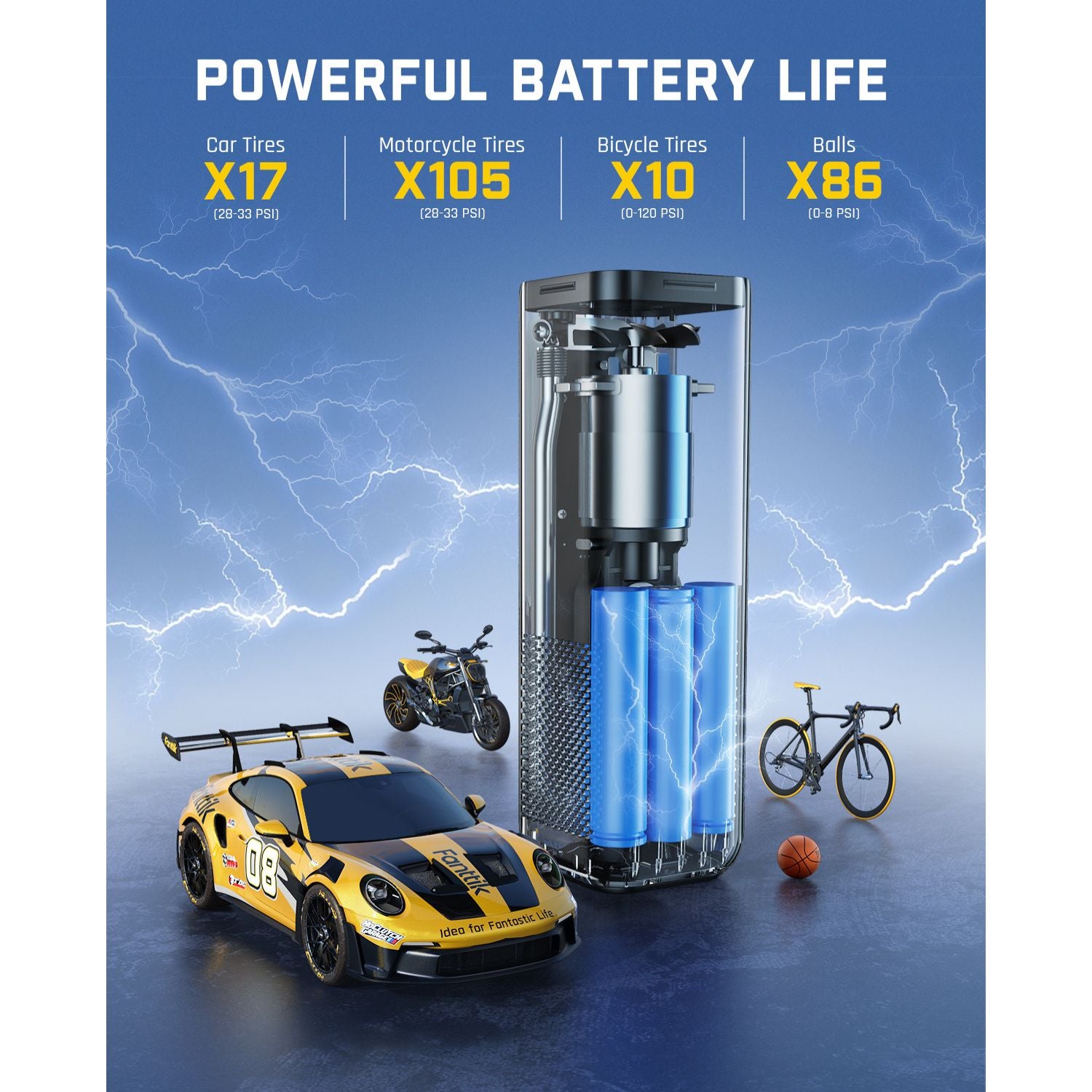 An application scenario or product detail of fanttik x8 apex tire inflator - Image 8
