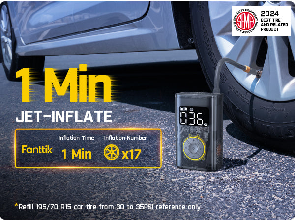 An application scenario or product detail of fanttik x9 pro portable tire inflator - Image 15