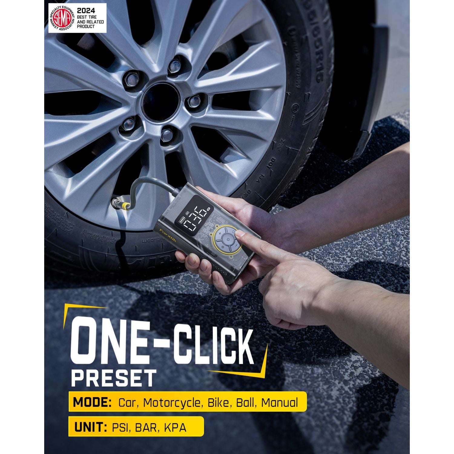 An application scenario or product detail of fanttik x9 pro portable tire inflator - Image 19