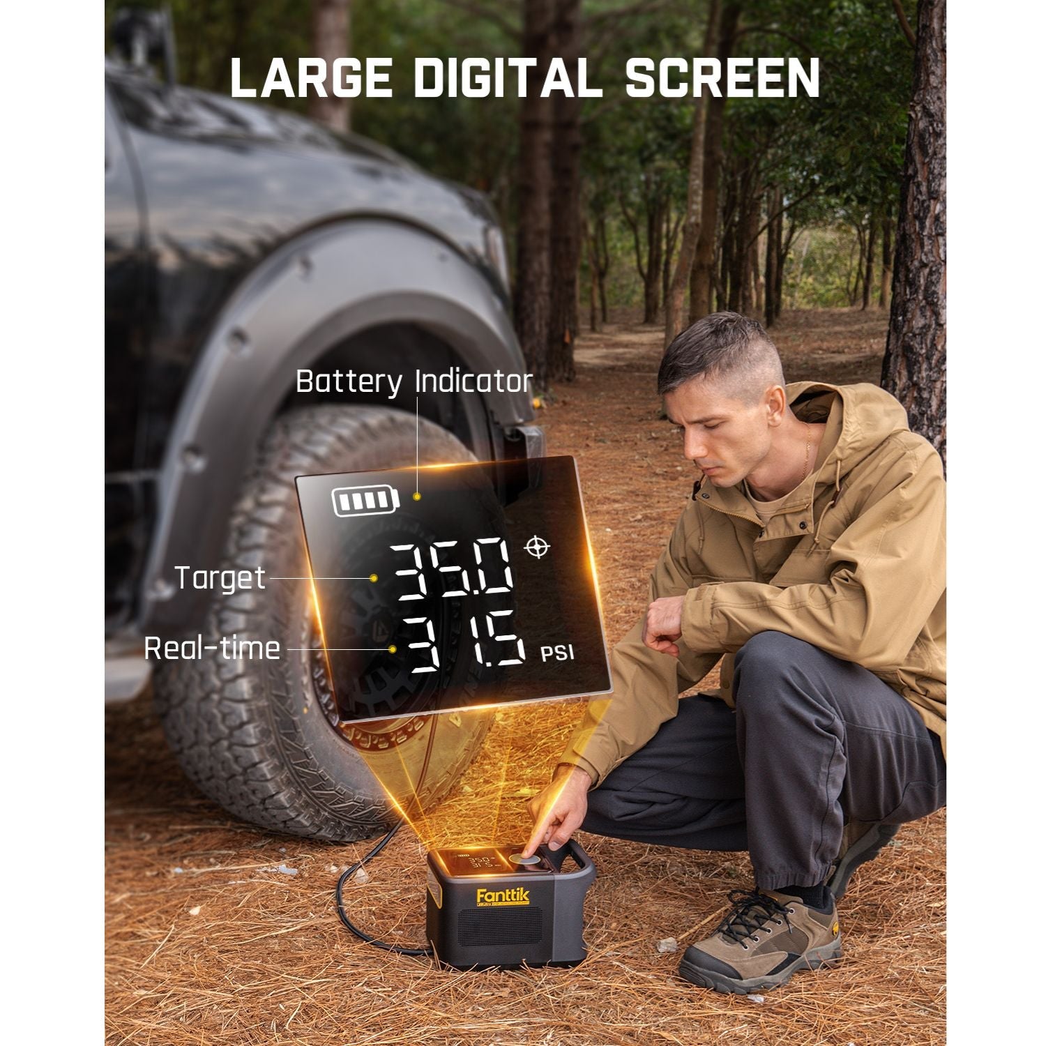 An application scenario or product detail of fastest portable tire inflator - Image 19