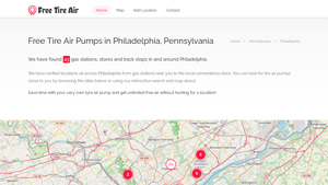 Free Tire Air - Interactive Pump Locator