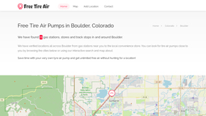 Free Tire Air - Convenient Pumps in Boulder