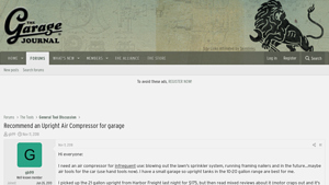 Harbor Freight - 21 Gallon Air Compressor